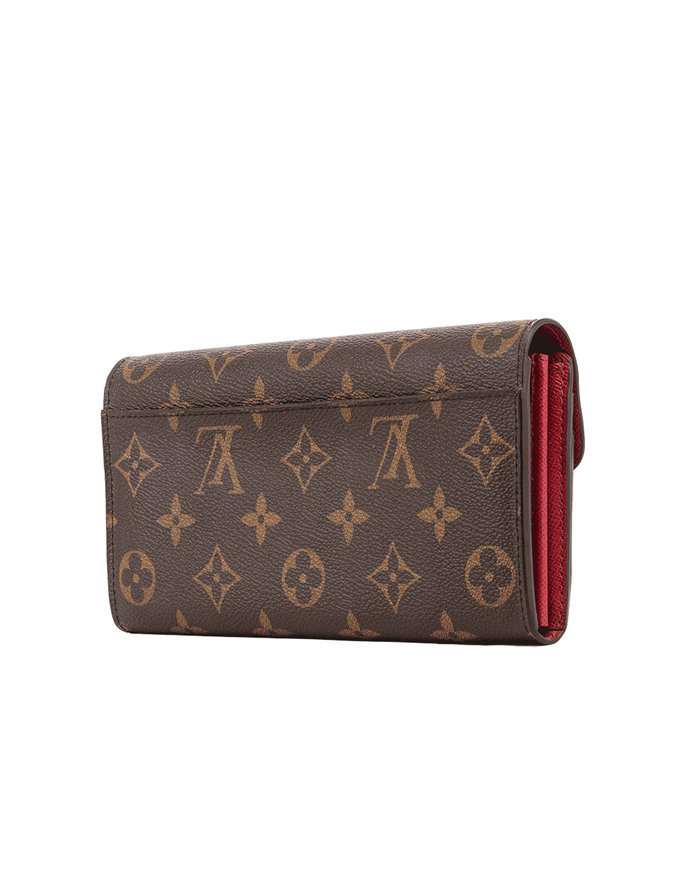 71 LV SARAH WALLET LONG BROWN MONOGRAM CANVAS GHW 0210