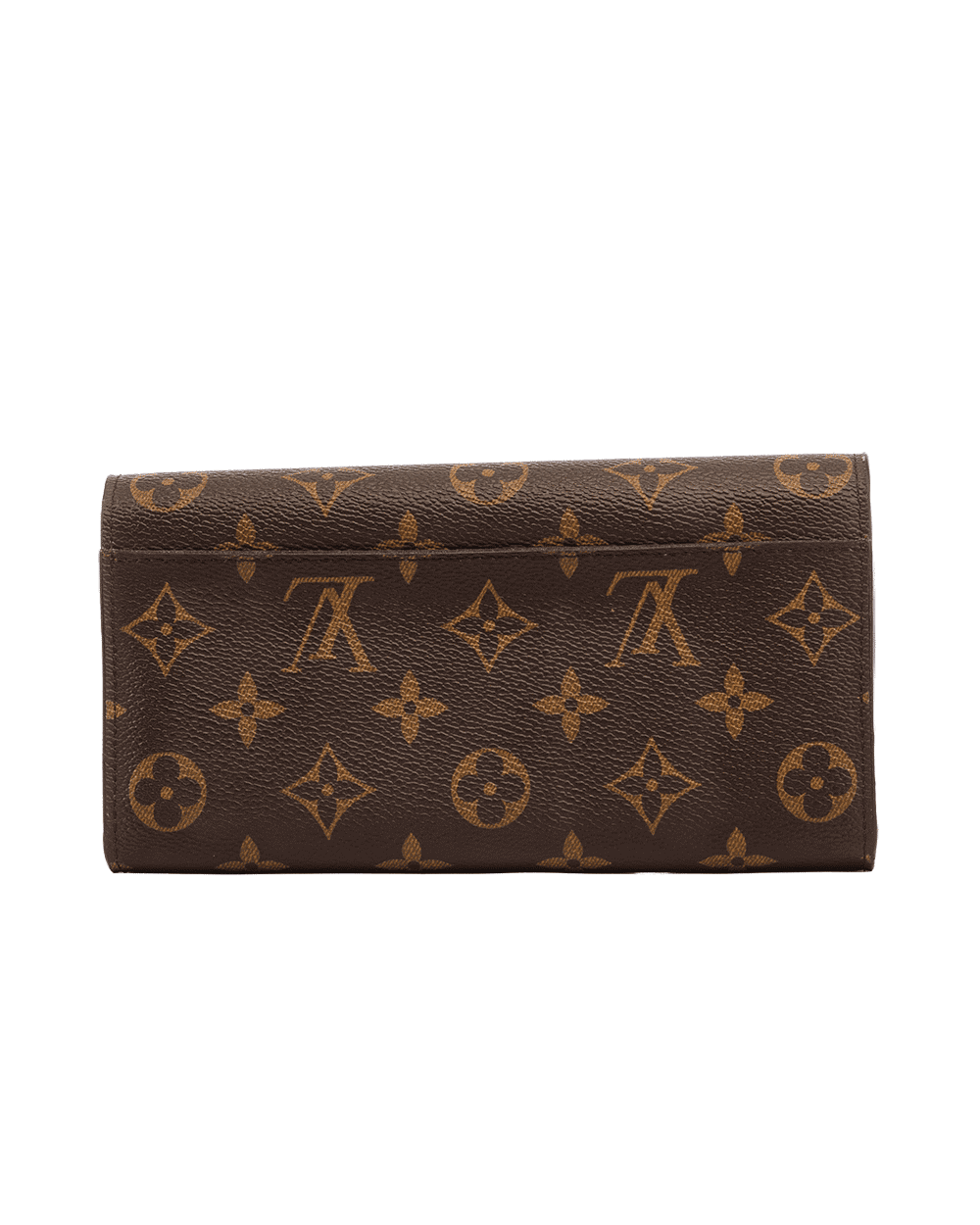 71 LV SARAH WALLET LONG BROWN MONOGRAM CANVAS GHW 0211