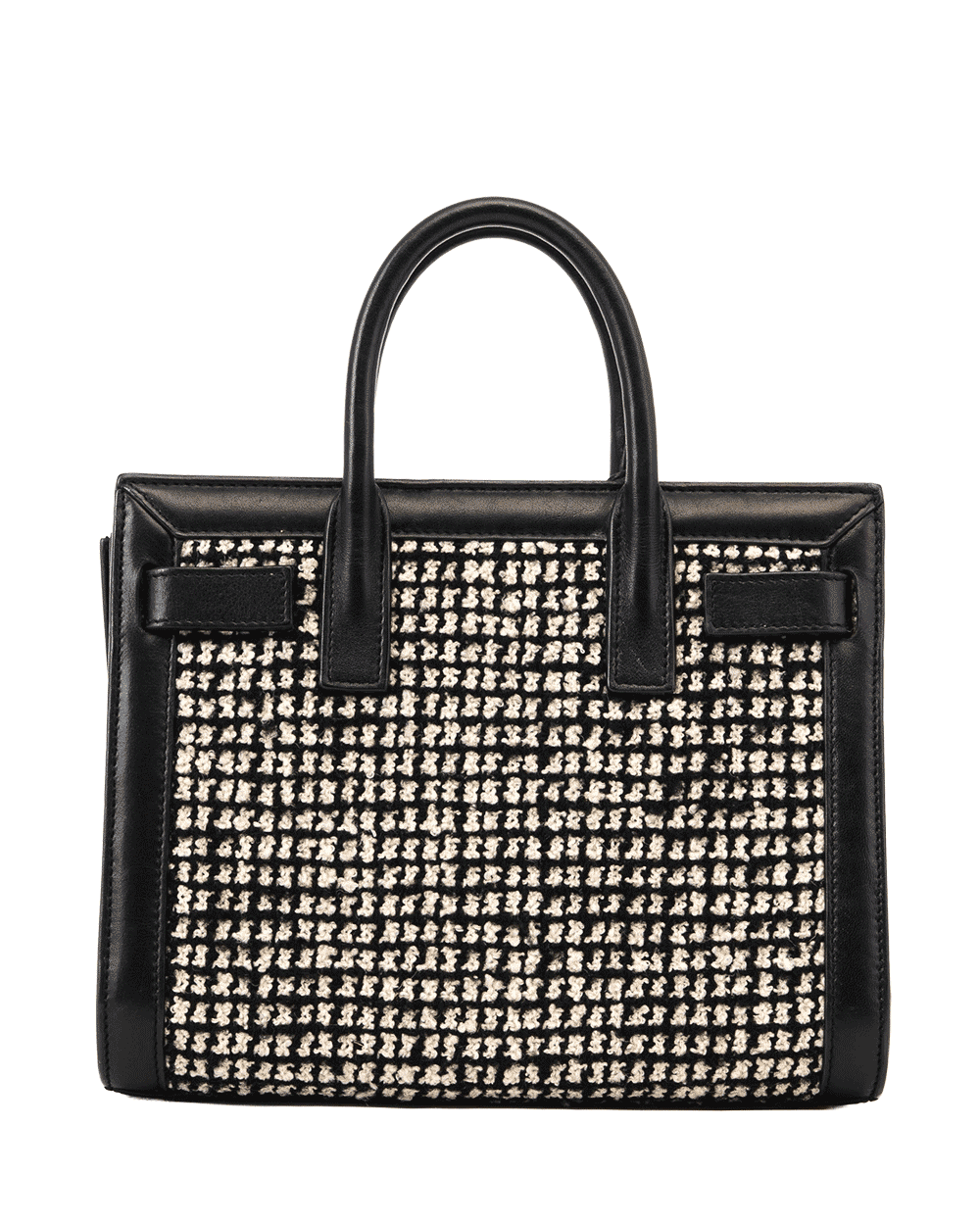 75 YSL SAC DE JOUR NANO BLACK TWEED & CALF GHW 1203