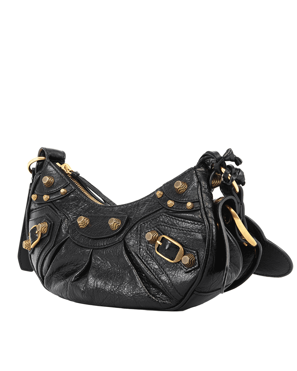 77 BALENCIAGA LE CAGOLE XS BLACK CALF GHW 671309 1000 O 535269 0447