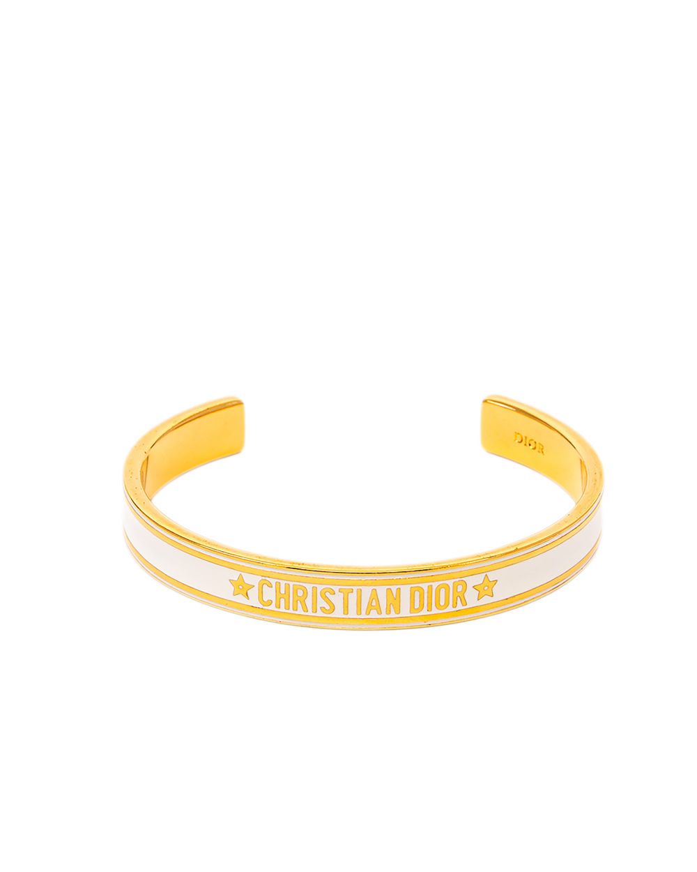 8 DIOR CODE BANGLE BRACELET WHITE GHW 1241
