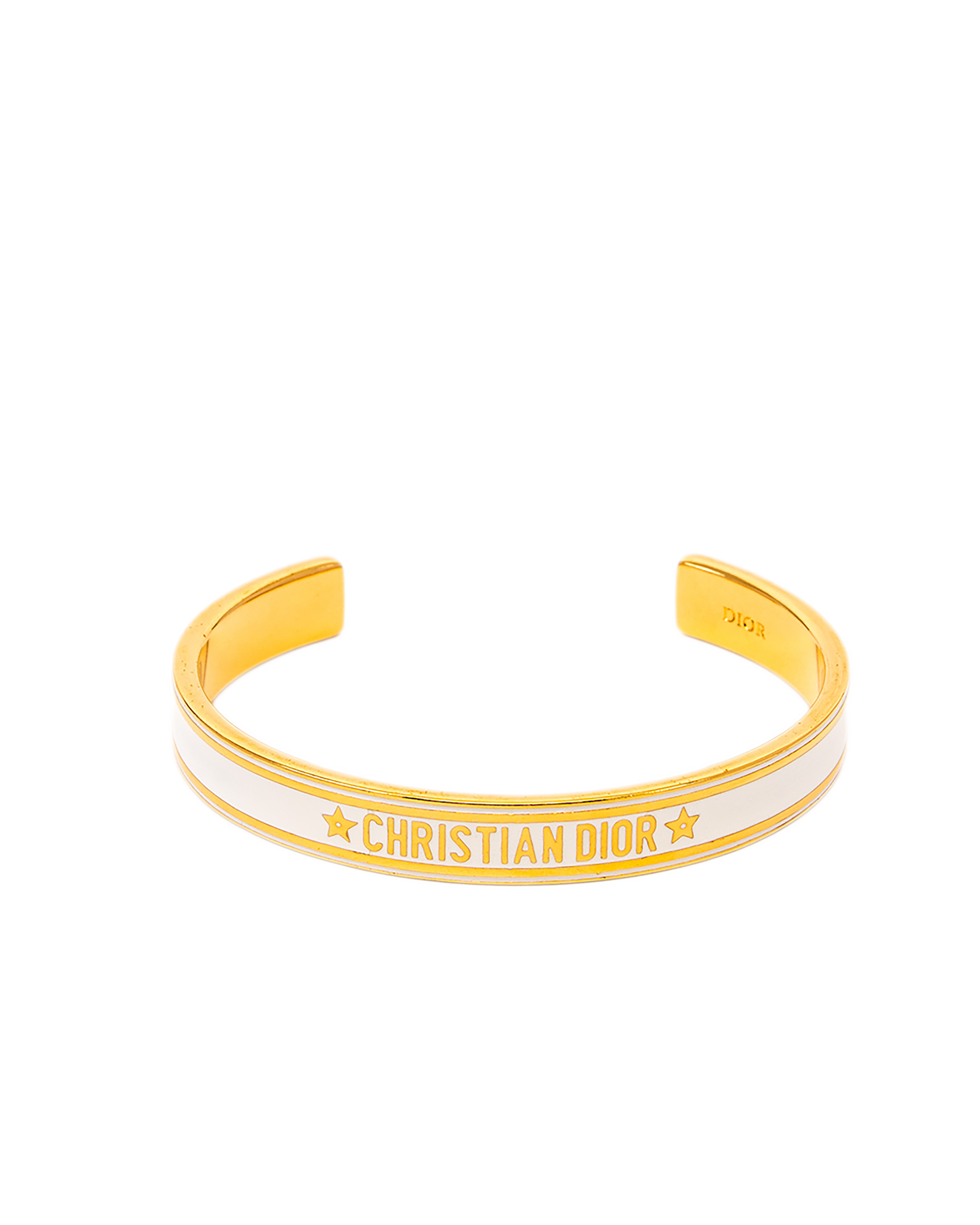 8 DIOR CODE BANGLE BRACELET WHITE GHW 1241
