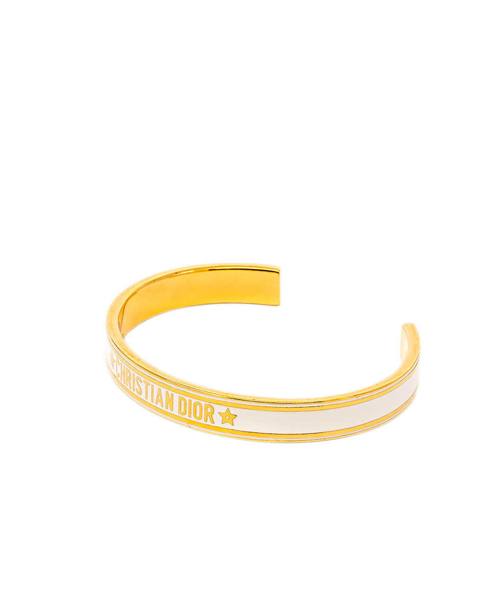 8 DIOR CODE BANGLE BRACELET WHITE GHW 1242