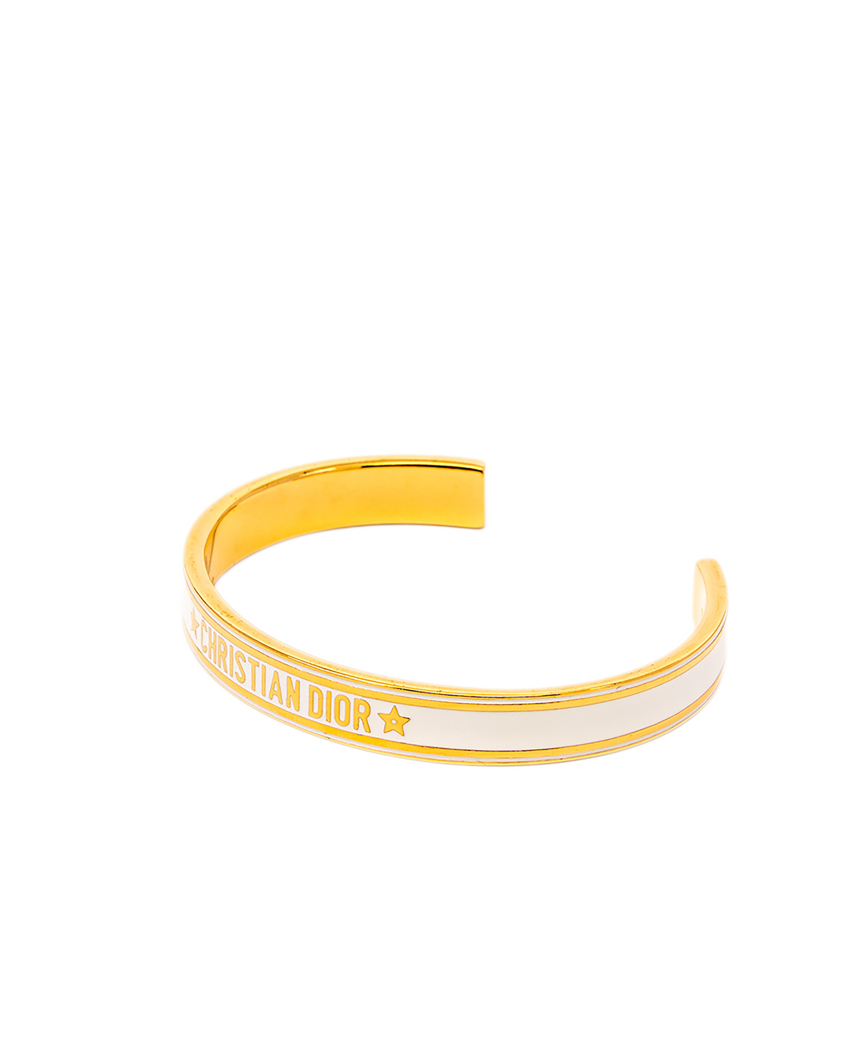8 DIOR CODE BANGLE BRACELET WHITE GHW 1242
