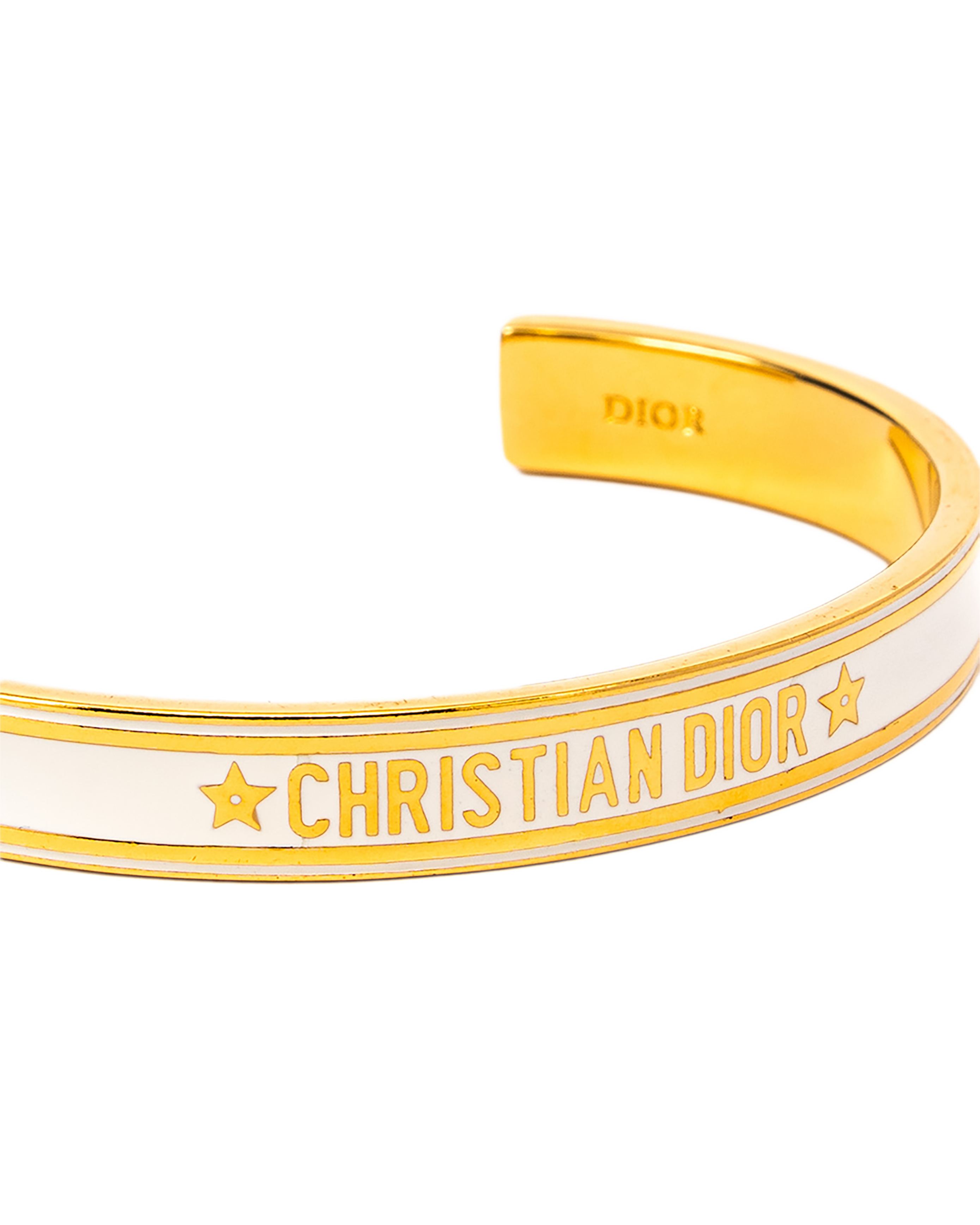 8 DIOR CODE BANGLE BRACELET WHITE GHW 1248