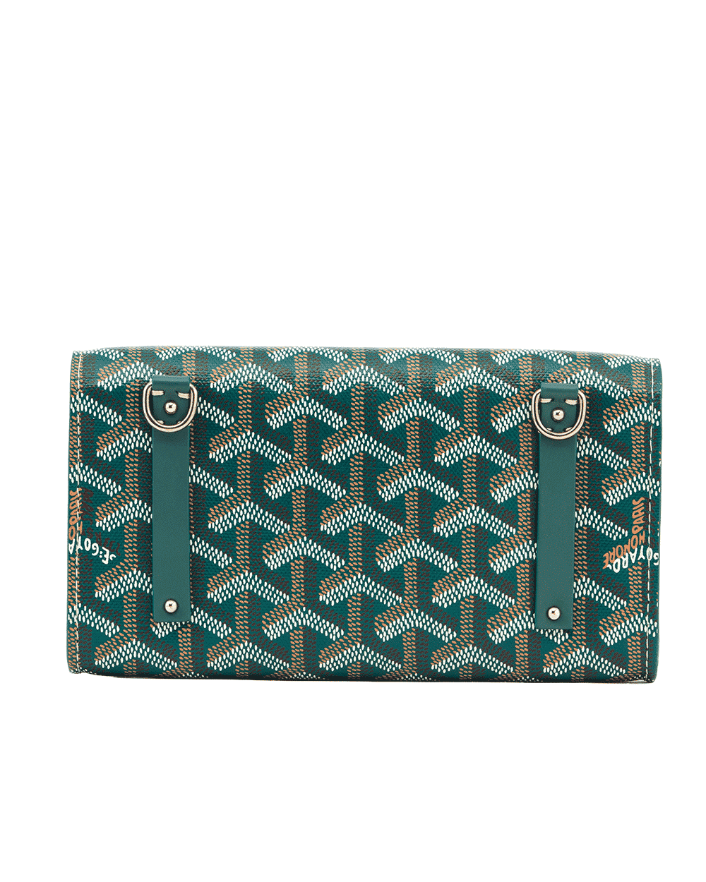 8 GOYARD MONTE CARLO CASE MINI GREEN CANVAS GHW LAR020226 0927