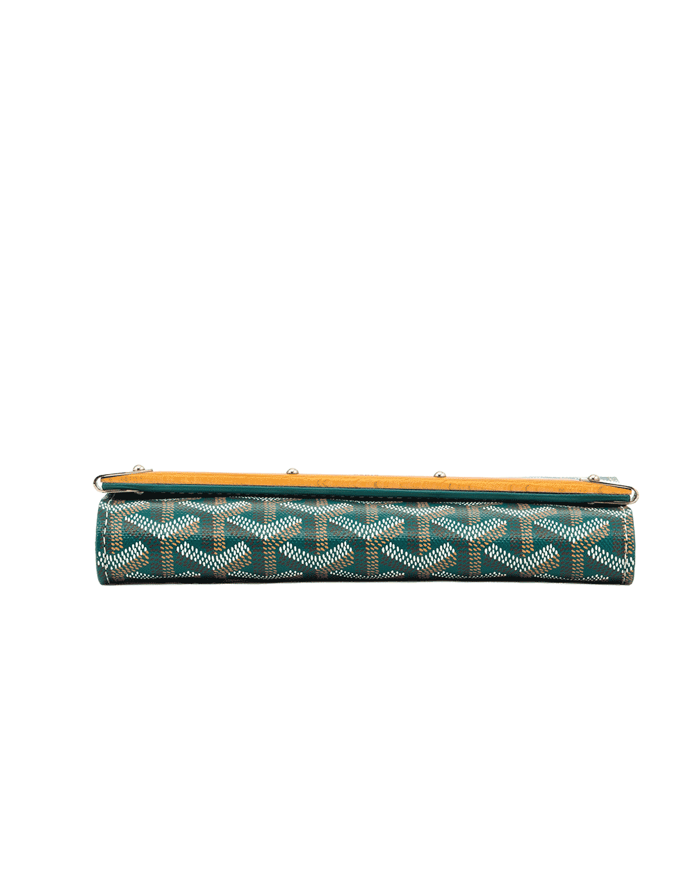8 GOYARD MONTE CARLO CASE MINI GREEN CANVAS GHW LAR020226 0928