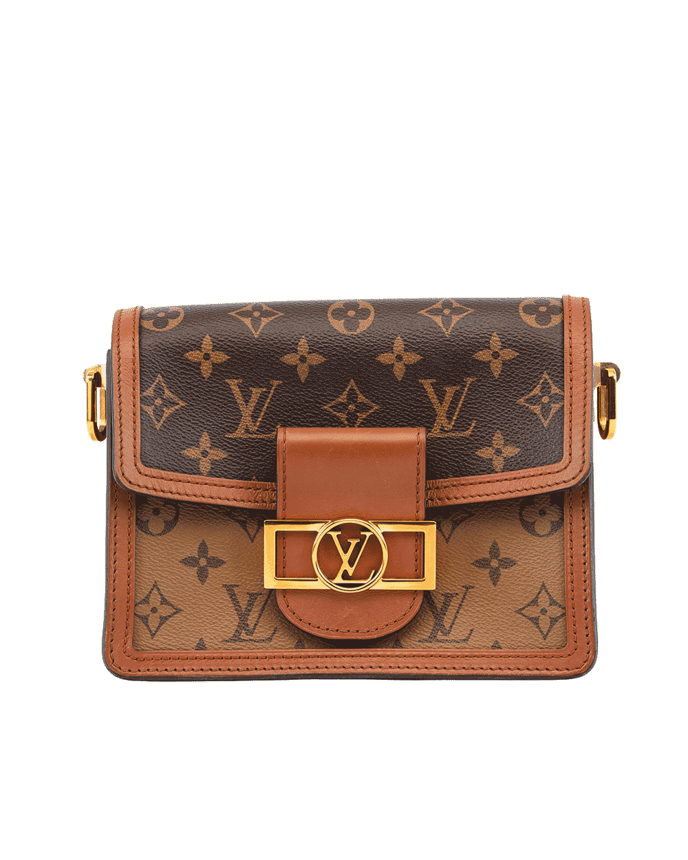 8 LV DAUPHINE MINI REVERSE MONOGRAM CANVAS GHW MICROCHIP 0066