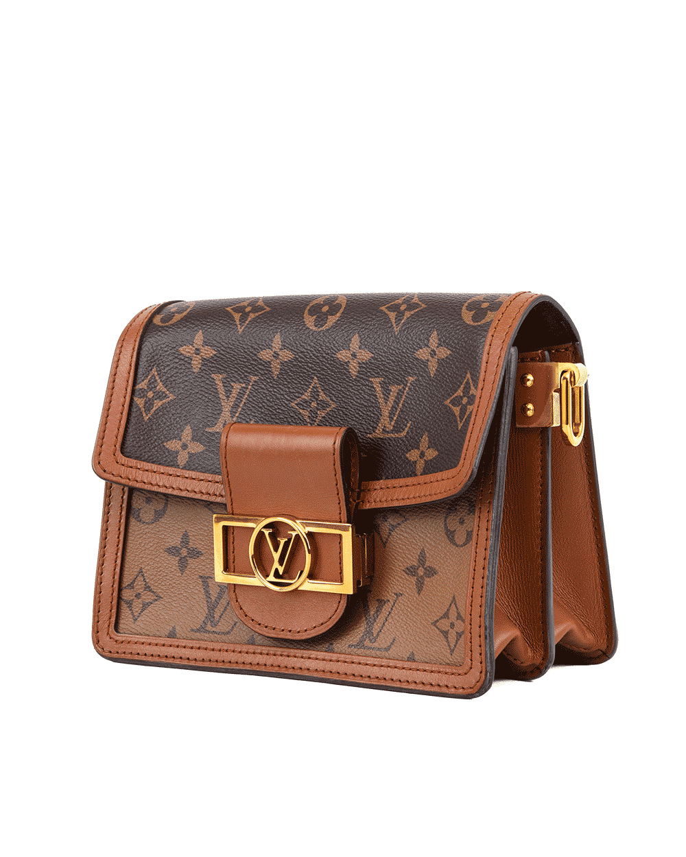 8 LV DAUPHINE MINI REVERSE MONOGRAM CANVAS GHW MICROCHIP 0067