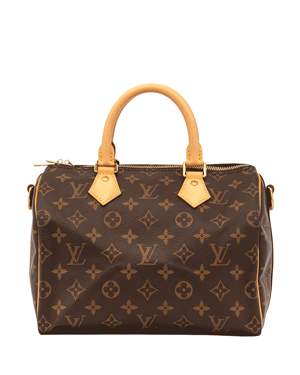 80 LV SPEEDY BAND 25 BROWN MONOGRAM CANVAS GHW MICROCHIP 1406