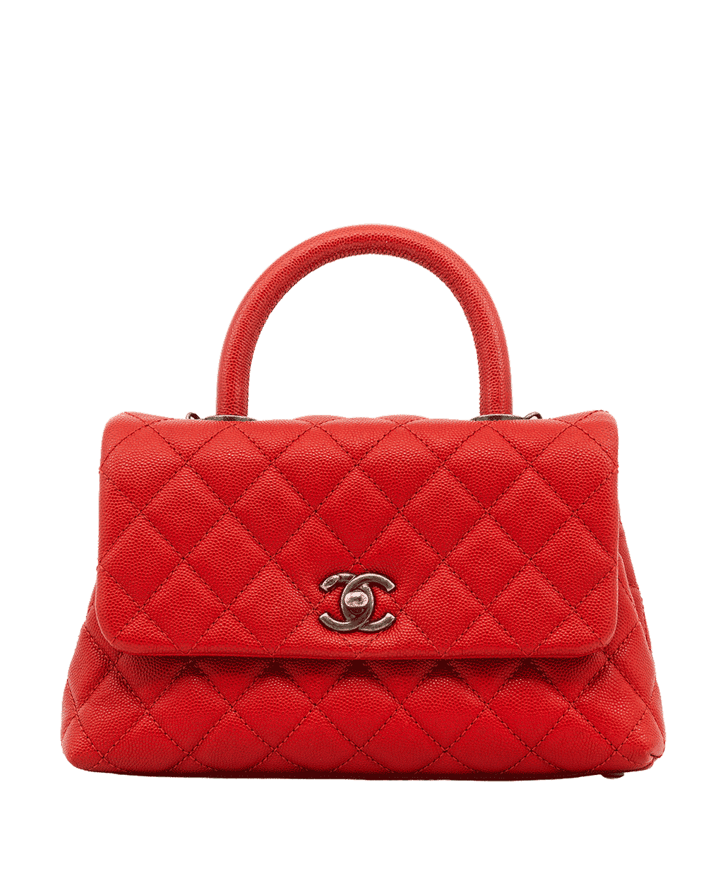 81 CHANEL COCO 9.5 RED CAVIAR SHW 23443818 1655