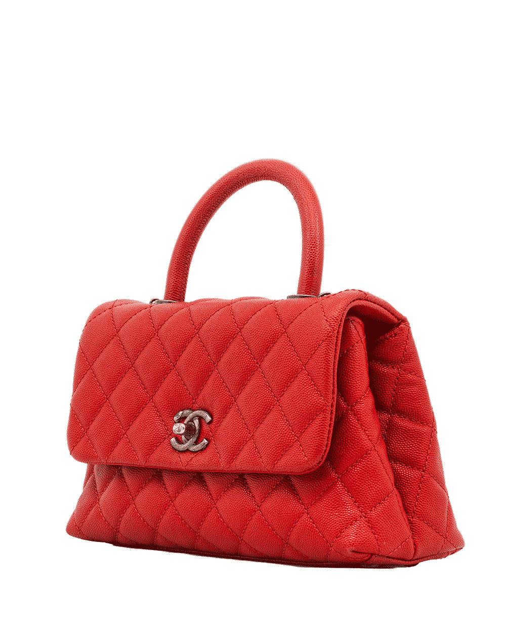 81 CHANEL COCO 9.5 RED CAVIAR SHW 23443818 1656