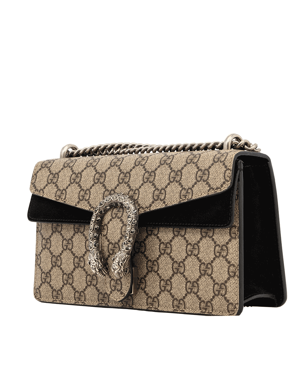 82 GUCCI DIONYSUS NEW SMALL BROWN BLACK GG MONOGRAM CANVAS RHW 499623 498879 1443