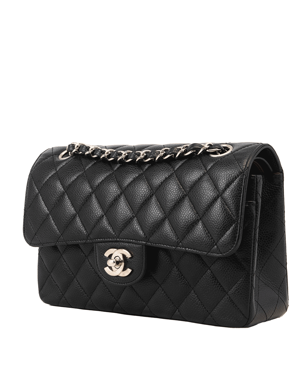 84 CHANEL CLASSIC 9 BLACK CAVIAR SHW 22112684 0834