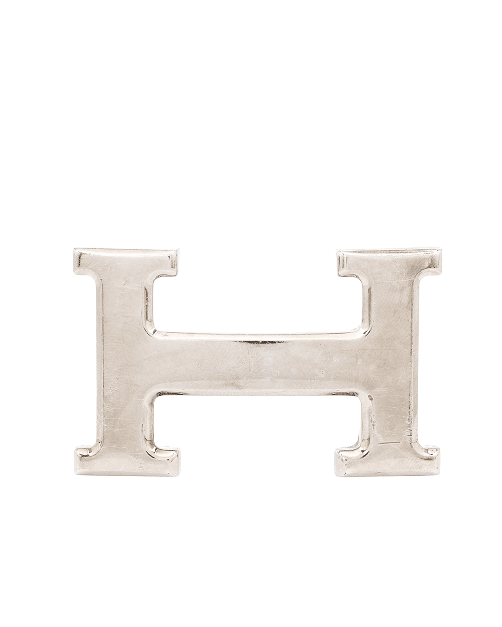 86 HERMES BUCKLE H SILVER 1691