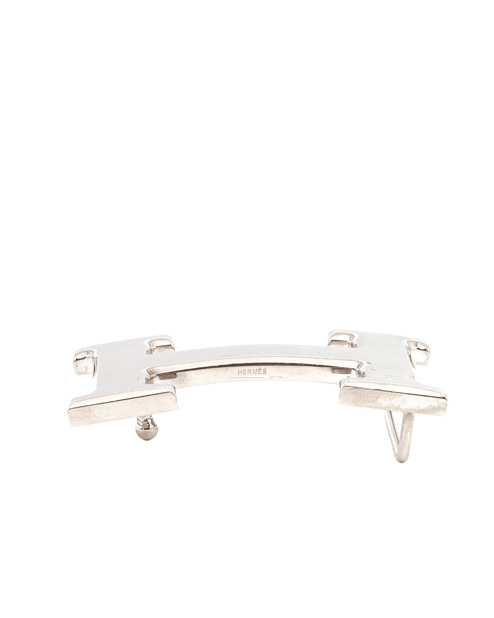 86 HERMES BUCKLE H SILVER 1693
