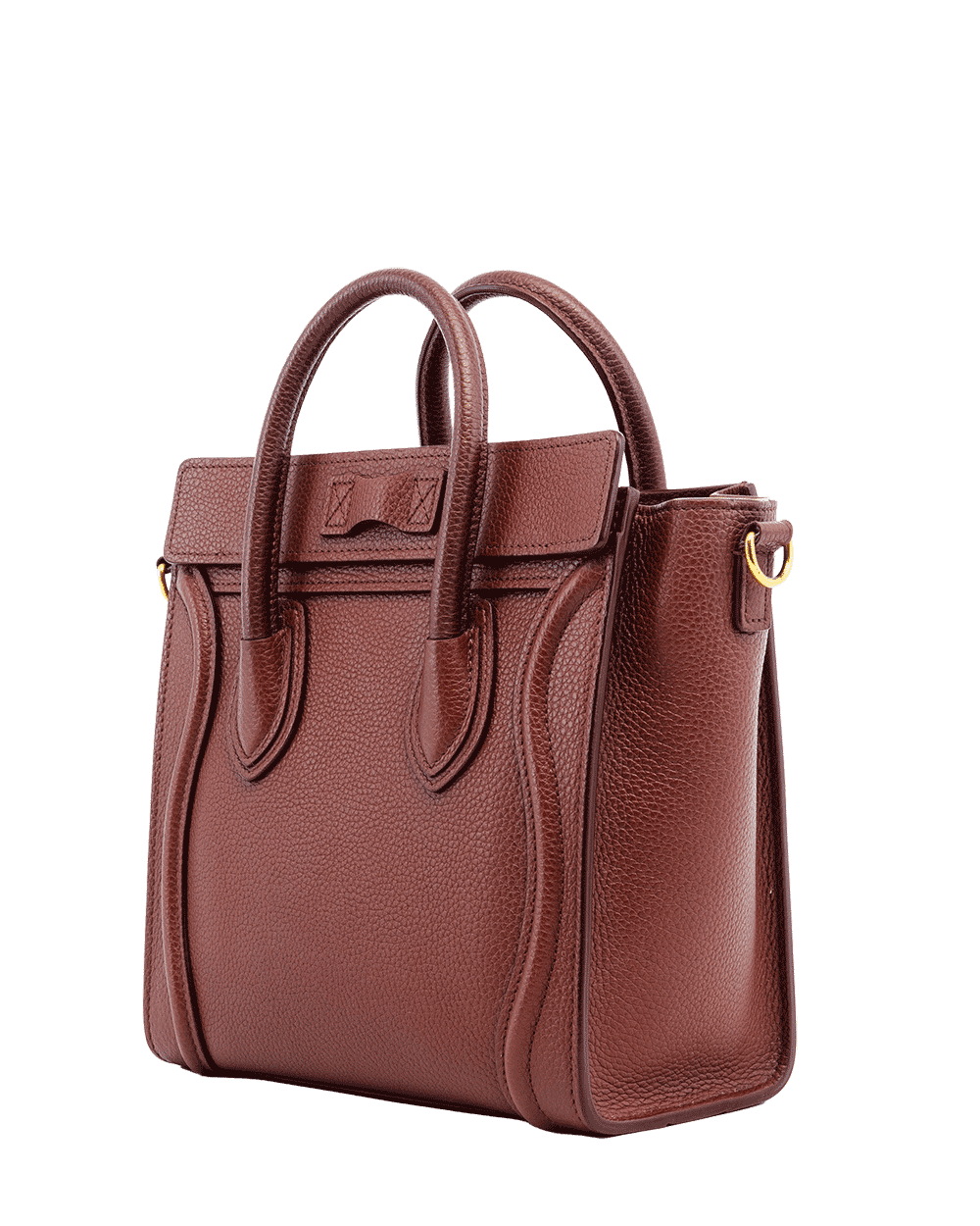 8CELINE LUGGAGE NANO RED BURGUNDY CALF GHW S AT 4119 S SL 4149 1778