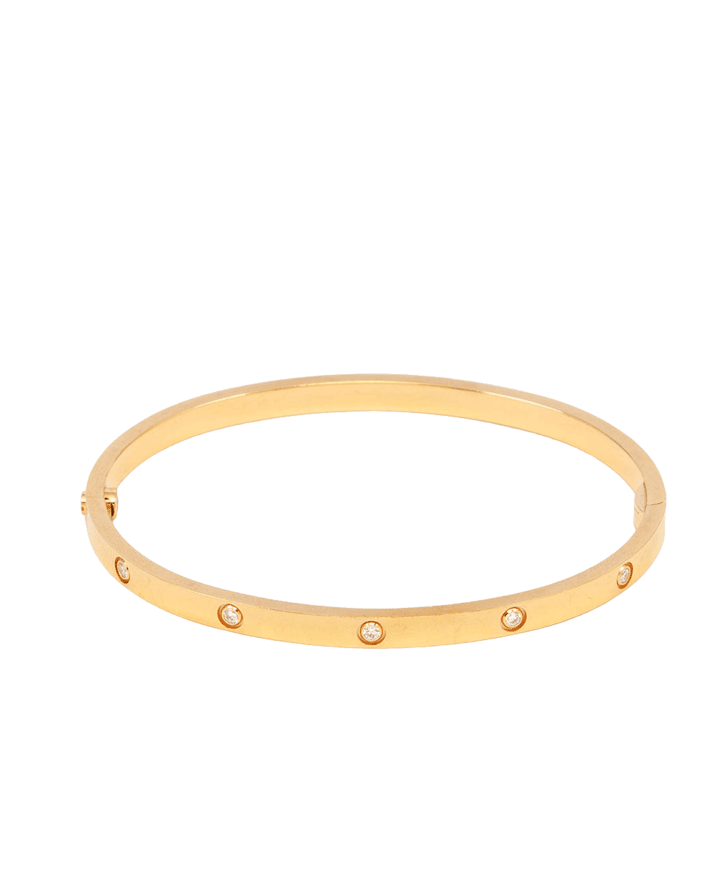 9 CARTIER LOVE BRACELET 10 DIAMOND 17 PINK GOLD OPS948 0967