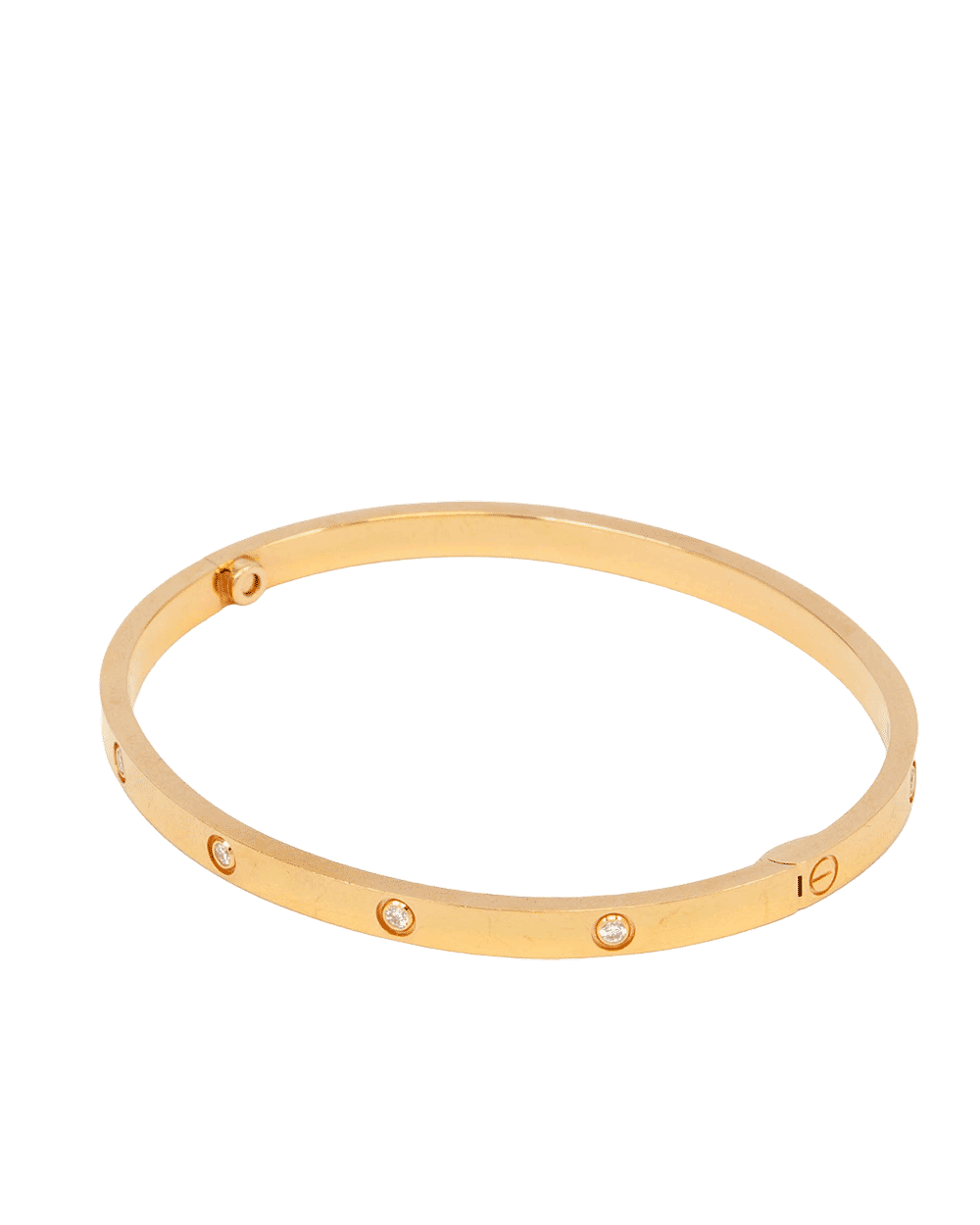 9 CARTIER LOVE BRACELET 10 DIAMOND 17 PINK GOLD OPS948 0970