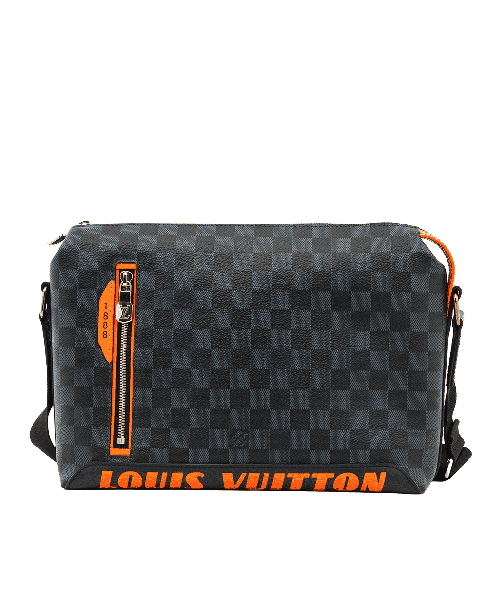 96LV DISCOVERY MESSENGER PM GRAPHITE DAMIER CANVAS GHW MICROCHIP 1558
