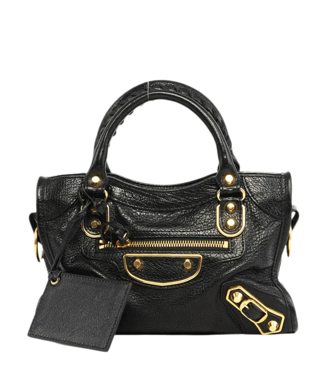 BALENCIAGA CITY EDGE MINI BLACK CALF GHW 390160 1000 A 528147 0003