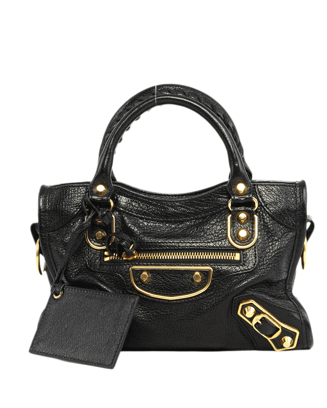 BALENCIAGA CITY EDGE MINI BLACK CALF GHW 390160 1000 A 528147 0003