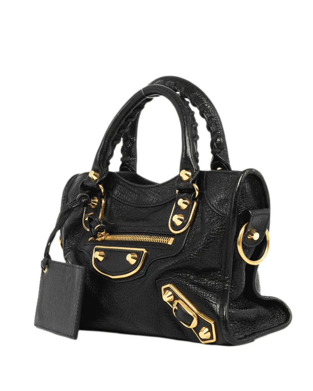 BALENCIAGA CITY EDGE MINI BLACK CALF GHW 390160 1000 A 528147 0004