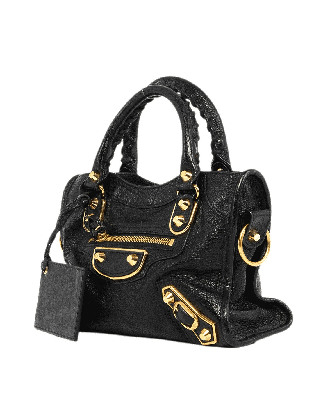 BALENCIAGA CITY EDGE MINI BLACK CALF GHW 390160 1000 A 528147 0004