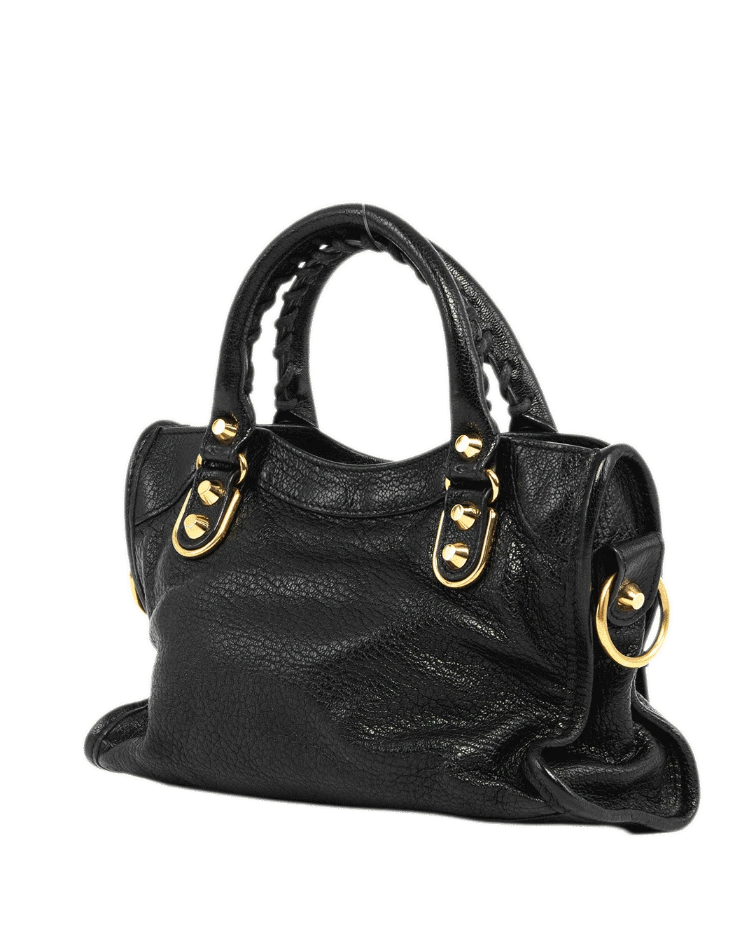 BALENCIAGA CITY EDGE MINI BLACK CALF GHW 390160 1000 A 528147 0005