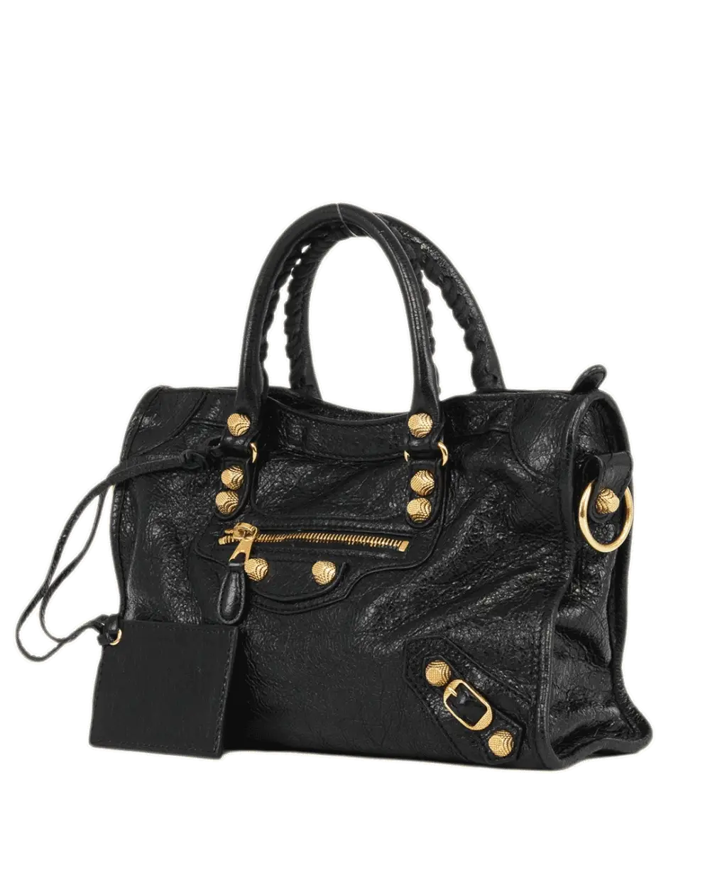 BALENCIAGA CITY GIANT SMALL BLACK CALF GHW 433353 1000 Y 002123 1625