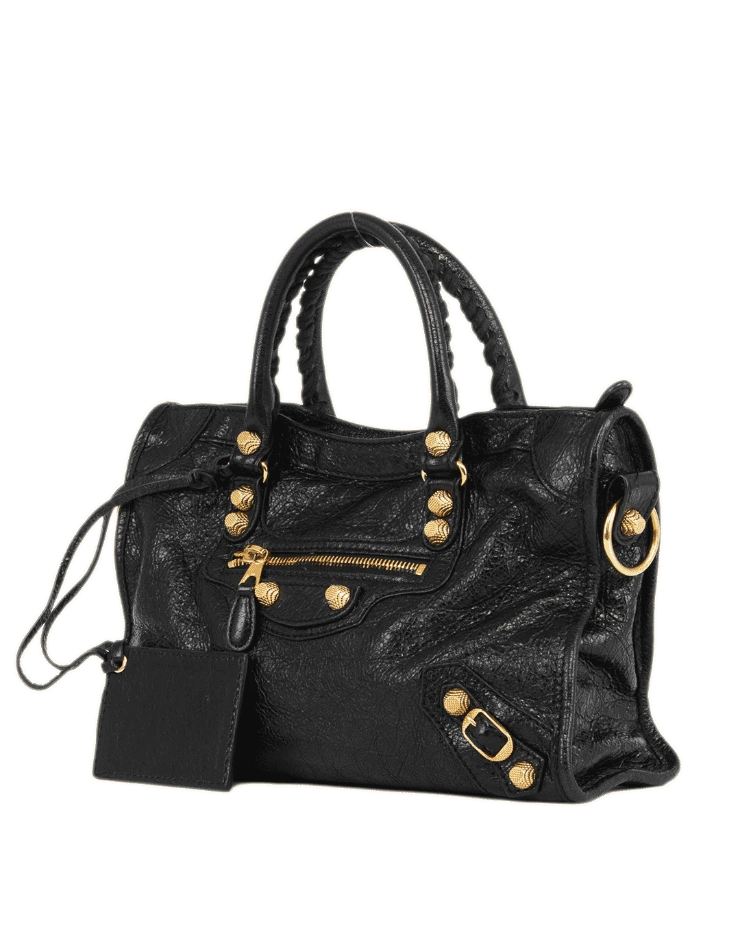 BALENCIAGA CITY GIANT SMALL BLACK CALF GHW 433353 1000 Y 002123 1625