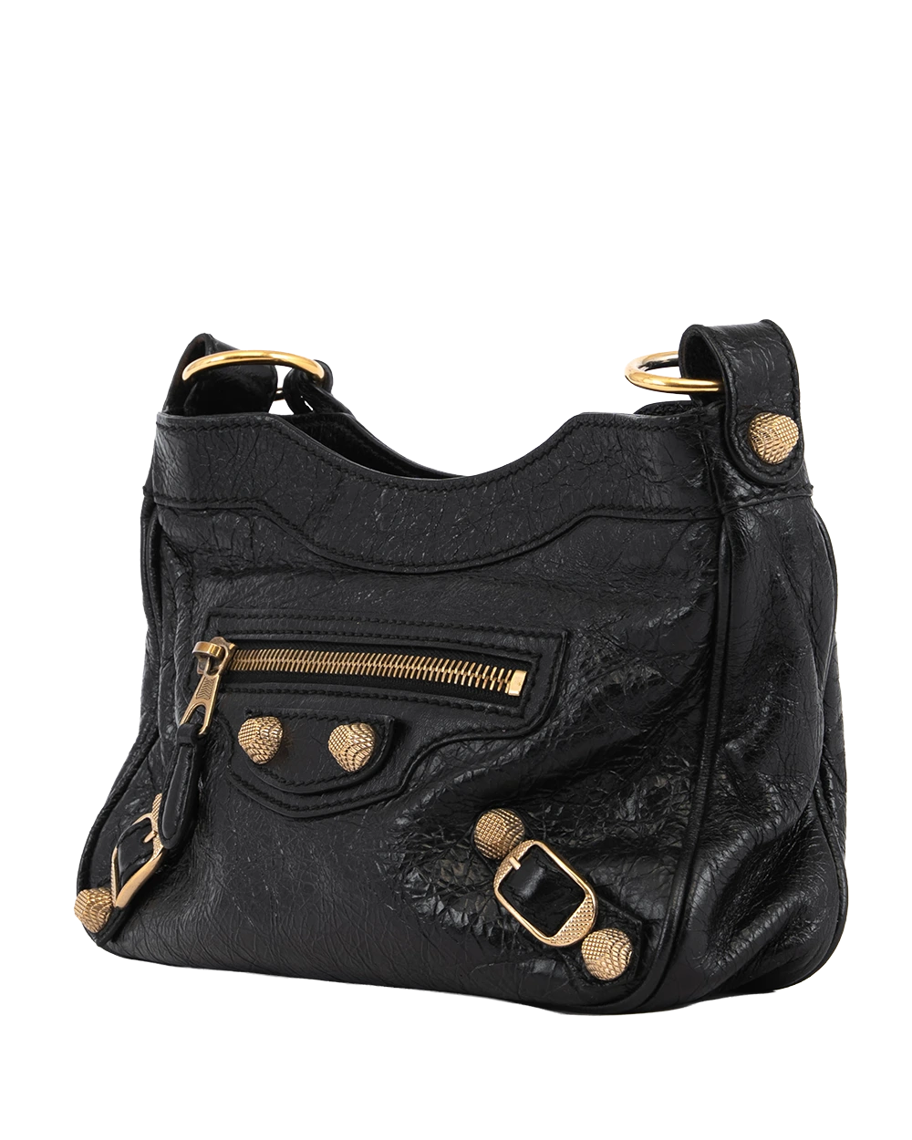 BALENCIAGA HIP BLACK CALF GHW 5198441000 W 568024 1869