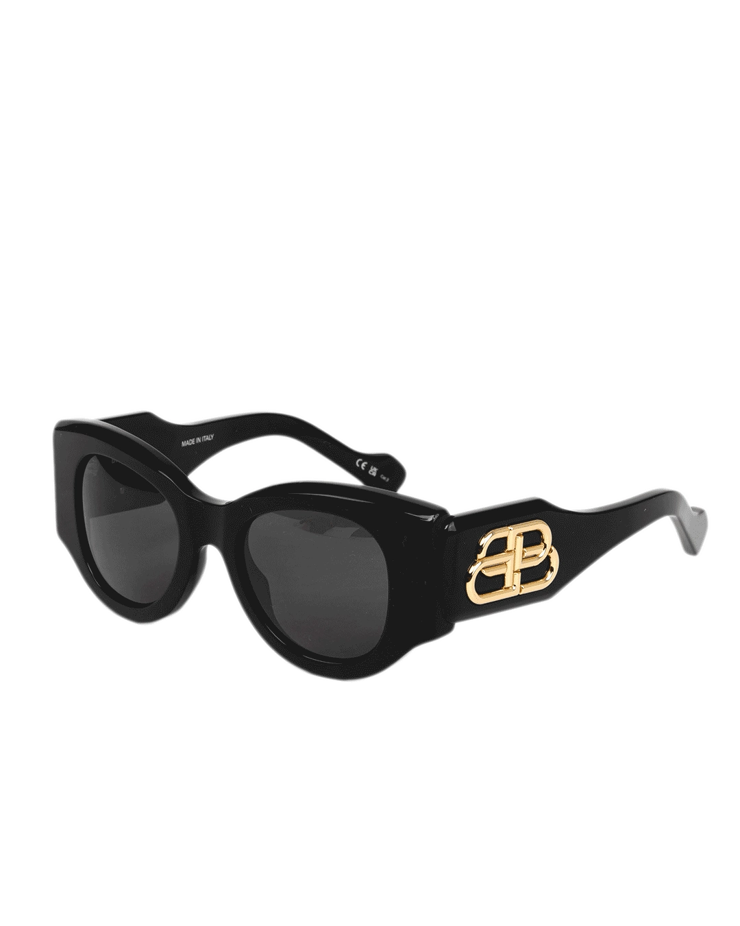 BALENCIAGA OVERSIZED SUNGLASSES BLACK GHW B0ZE313710 0544