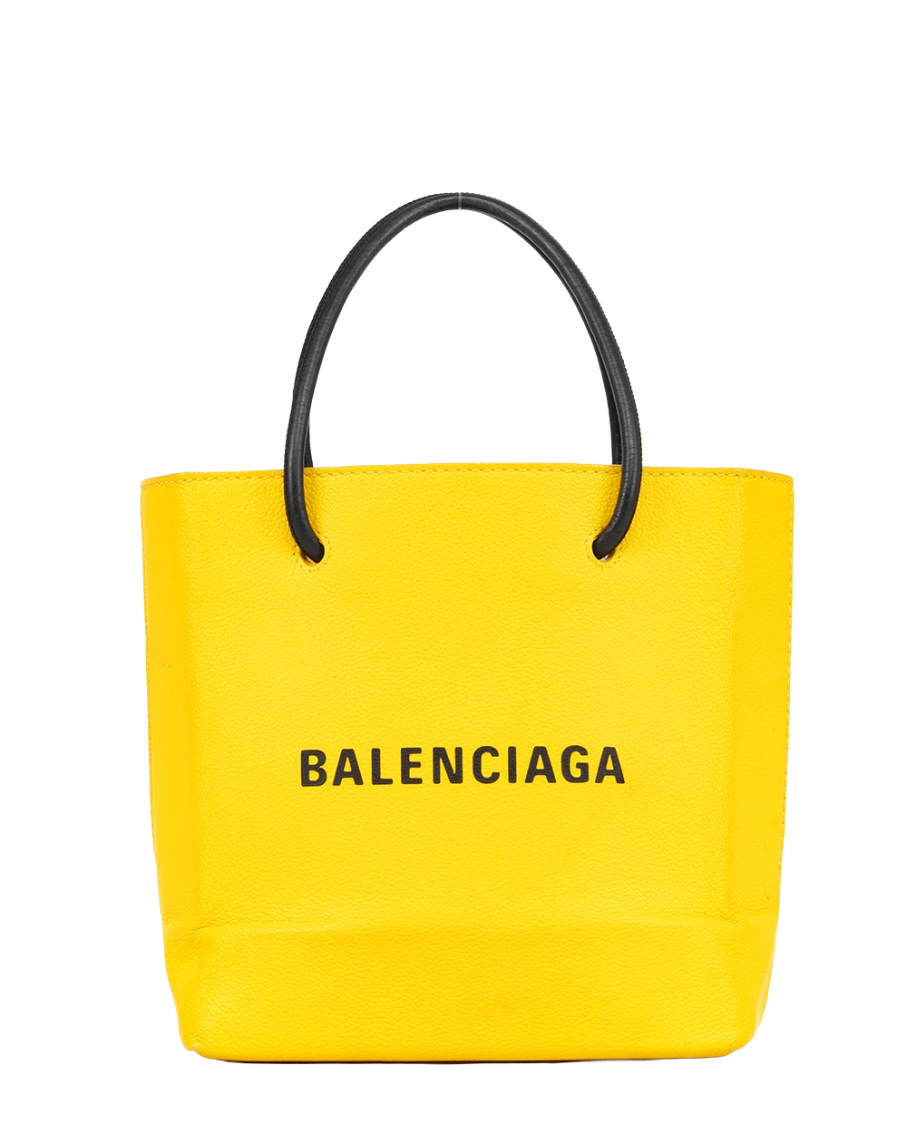 BALENCIAGA SHOPPING TOTE XXS YELLOW CALF SHW 555140 7260 W 002123 0989