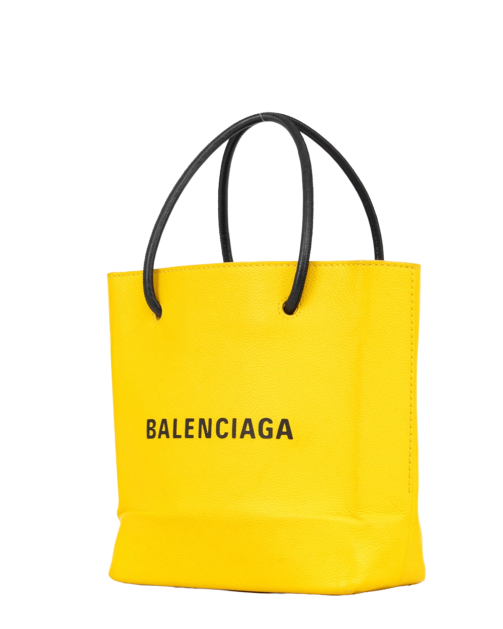 BALENCIAGA SHOPPING TOTE XXS YELLOW CALF SHW 555140 7260 W 002123 0990