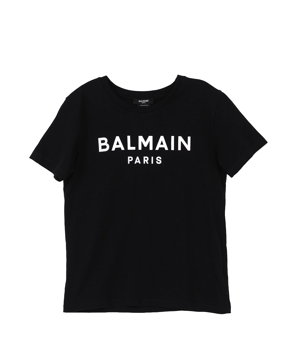 BALMAIN T SHIRT BLACK COTTON 0784