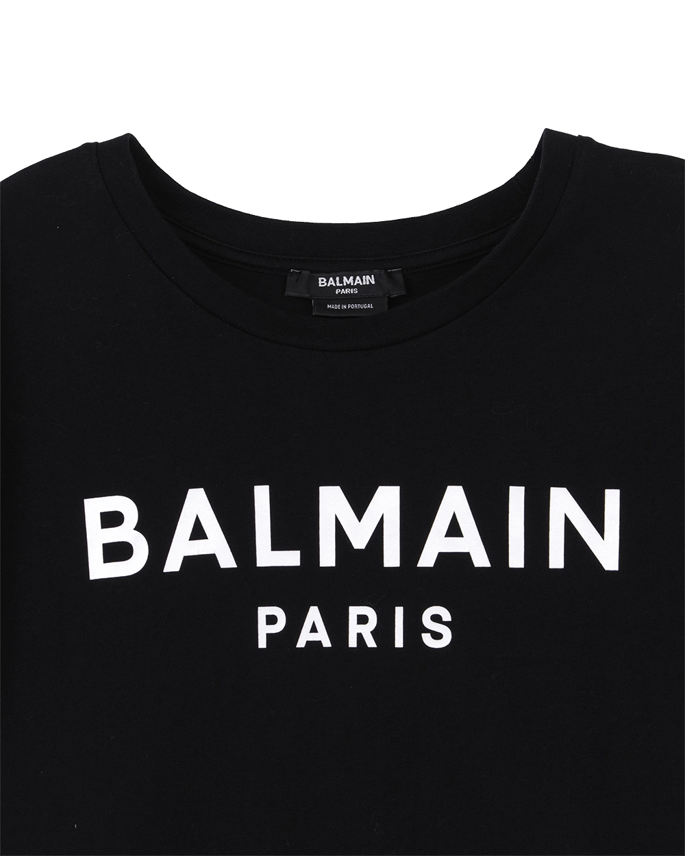 BALMAIN T SHIRT BLACK COTTON 0785