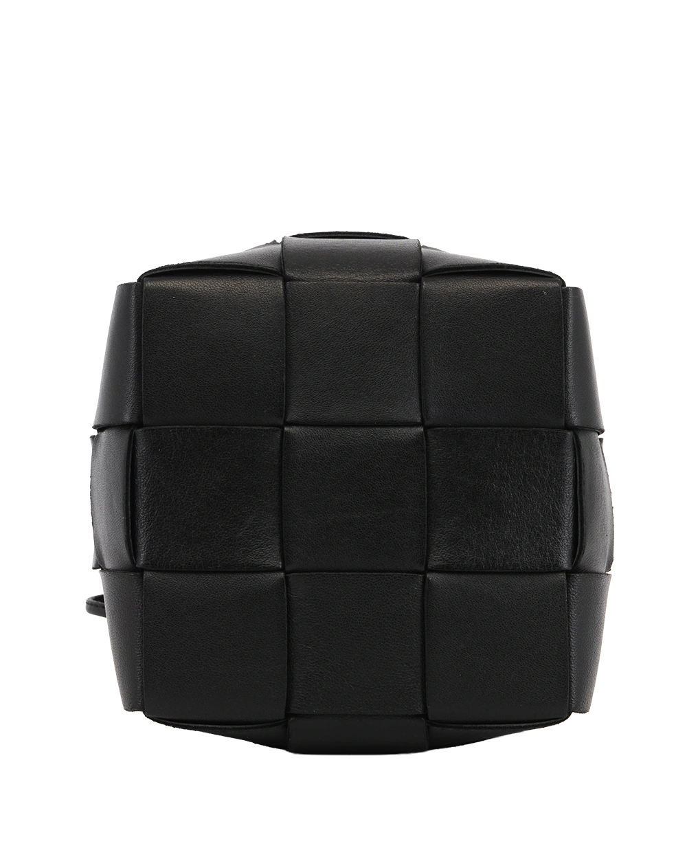 BOTTEGA CASSETTE BUCKET SMALL BLACK CALF MICROCHIP 4099