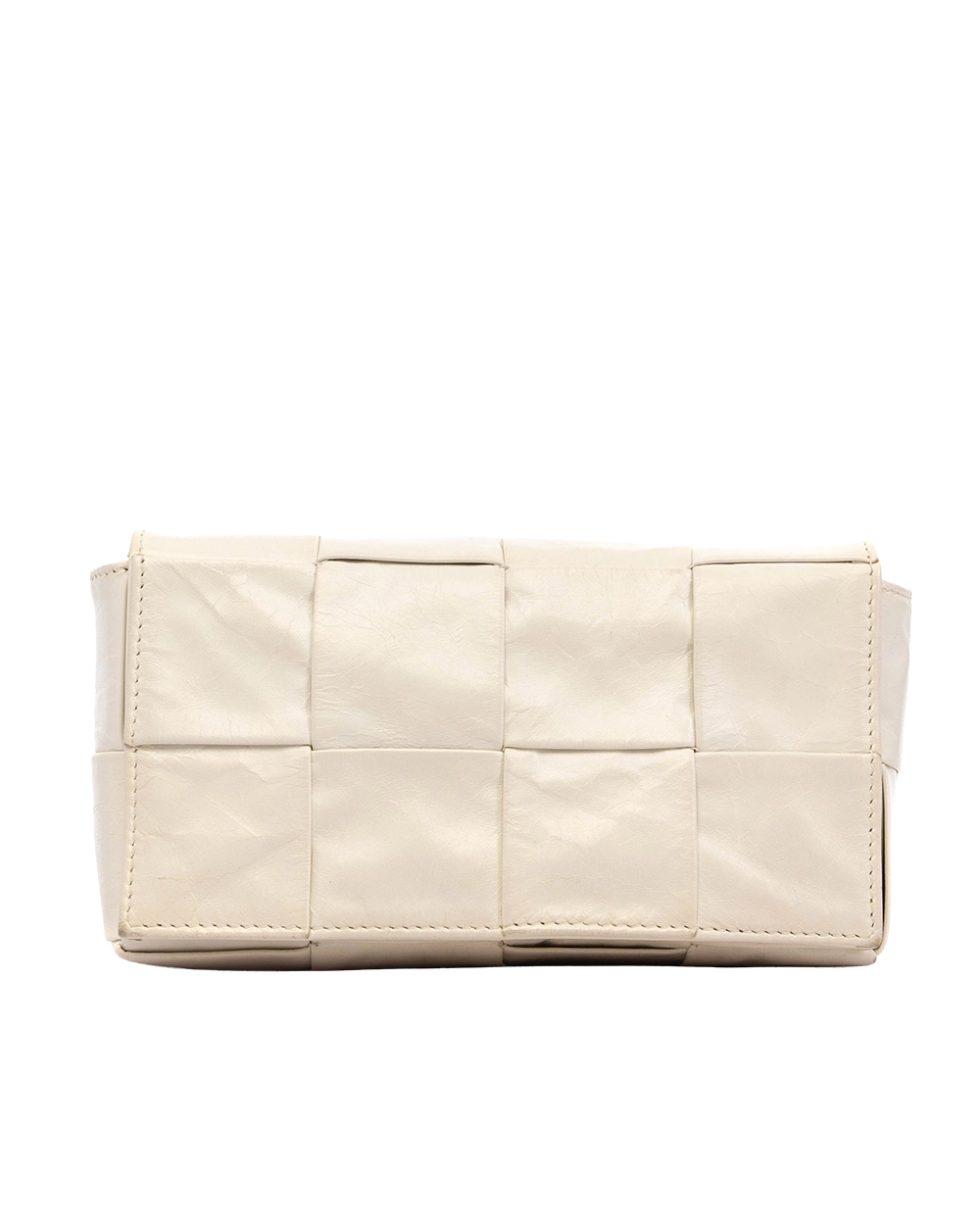 BOTTEGA CLASSIC CASSETTE CROSSBODY WHITE CALF SHW P02335888R 4275