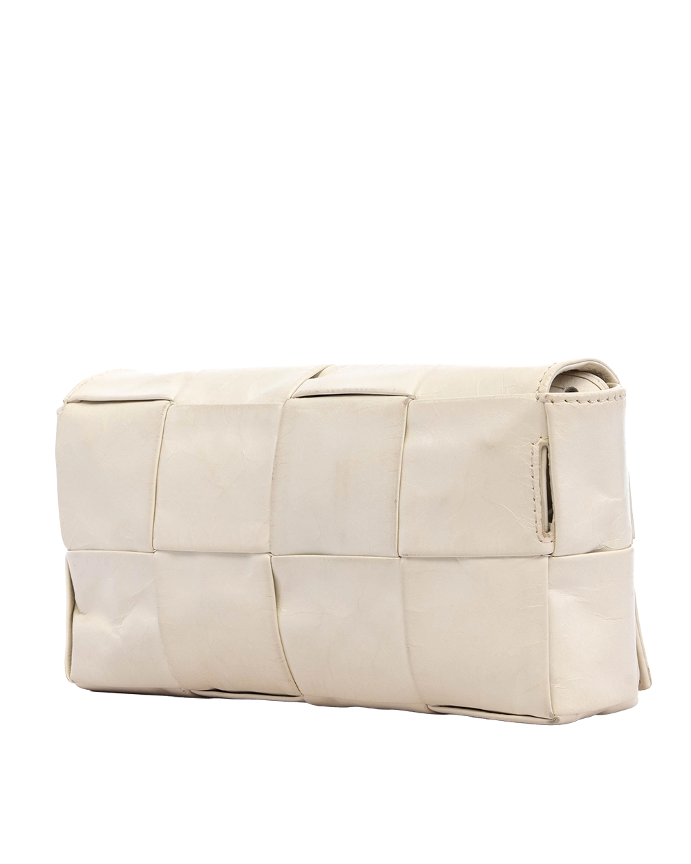 BOTTEGA CLASSIC CASSETTE CROSSBODY WHITE CALF SHW P02335888R 4277