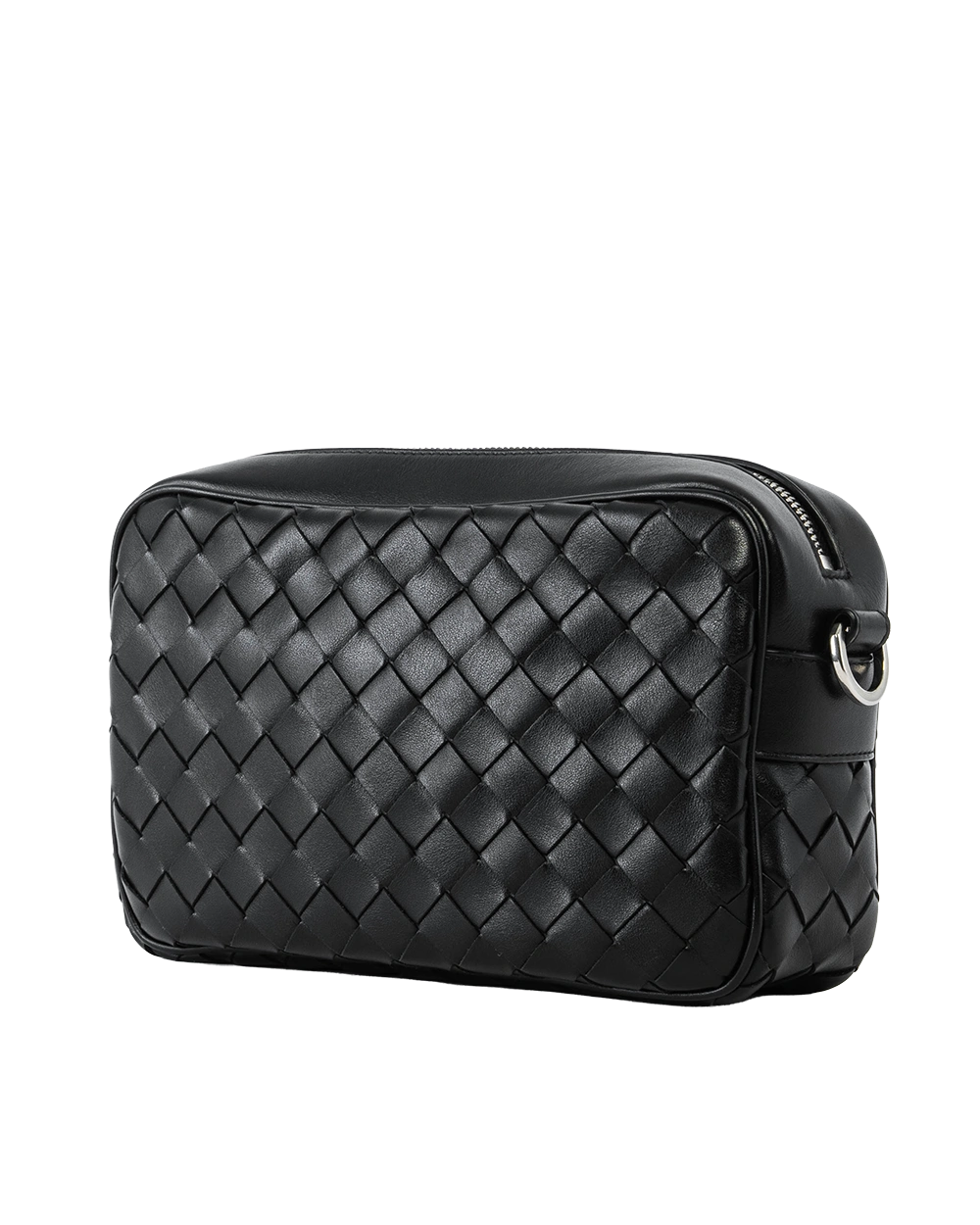 BOTTEGA INTRECCIATO CAMERA BAG BLACK CALF SHW R00803093M 2156