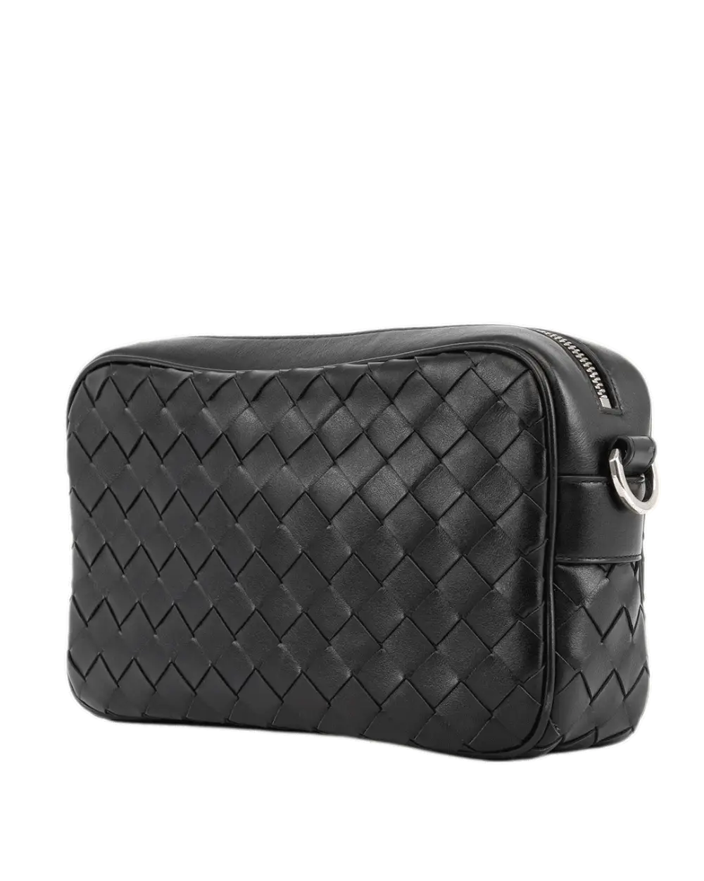 BOTTEGA INTRECCIATO CAMERA BAG SMALL BLACK CALF SHW R00665126A4581