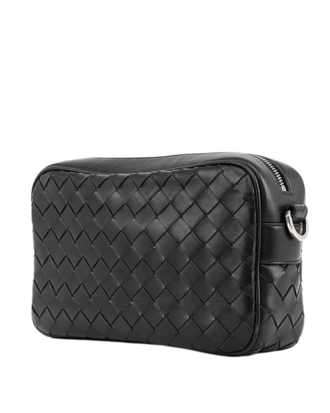 BOTTEGA INTRECCIATO CAMERA BAG SMALL BLACK CALF SHW R00665126A4581