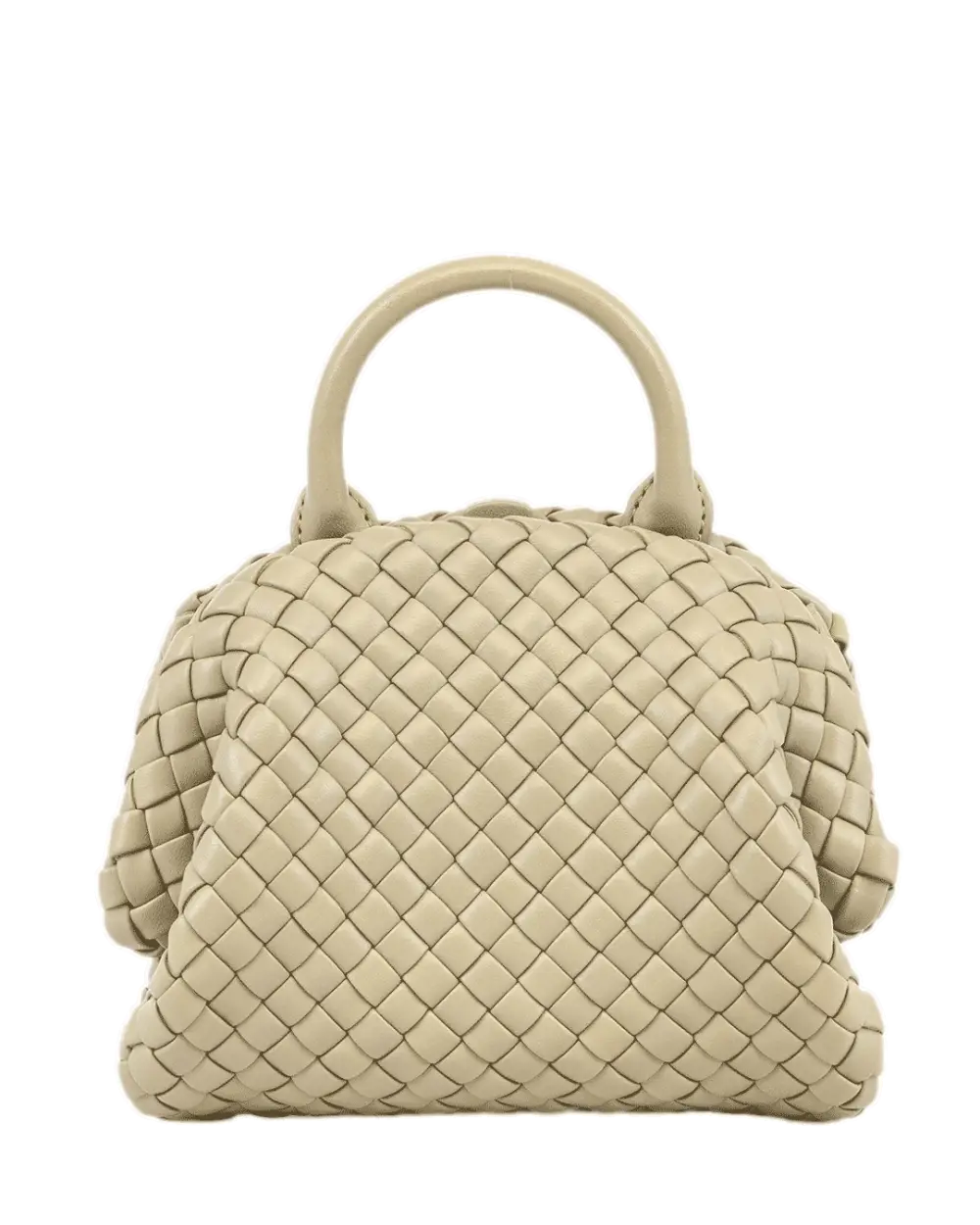 BOTTEGA INTRECCIATO TOP HANDLE MINI KHAKI CALF GHW P02593226H 3249