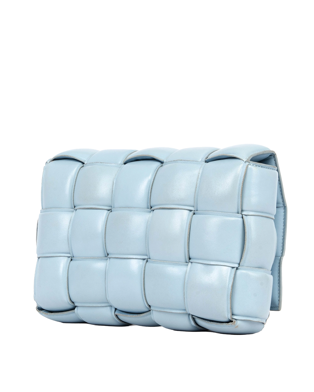 BOTTEGA PADDED CASSETTE CROSSBODY SKY BLUE LAMB GHW B08882965K 0103
