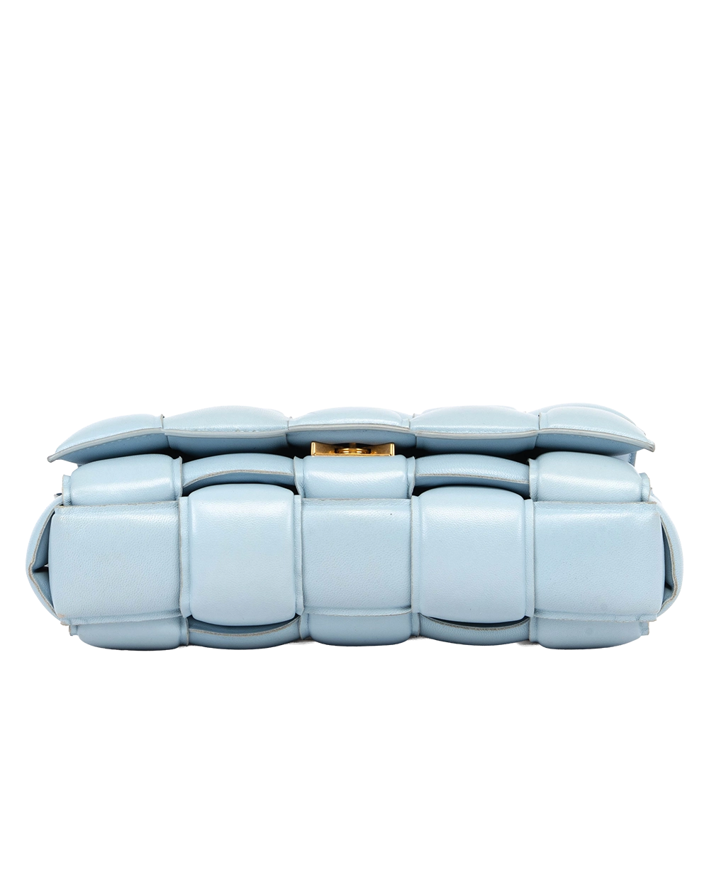 BOTTEGA PADDED CASSETTE CROSSBODY SKY BLUE LAMB GHW B08882965K 0108