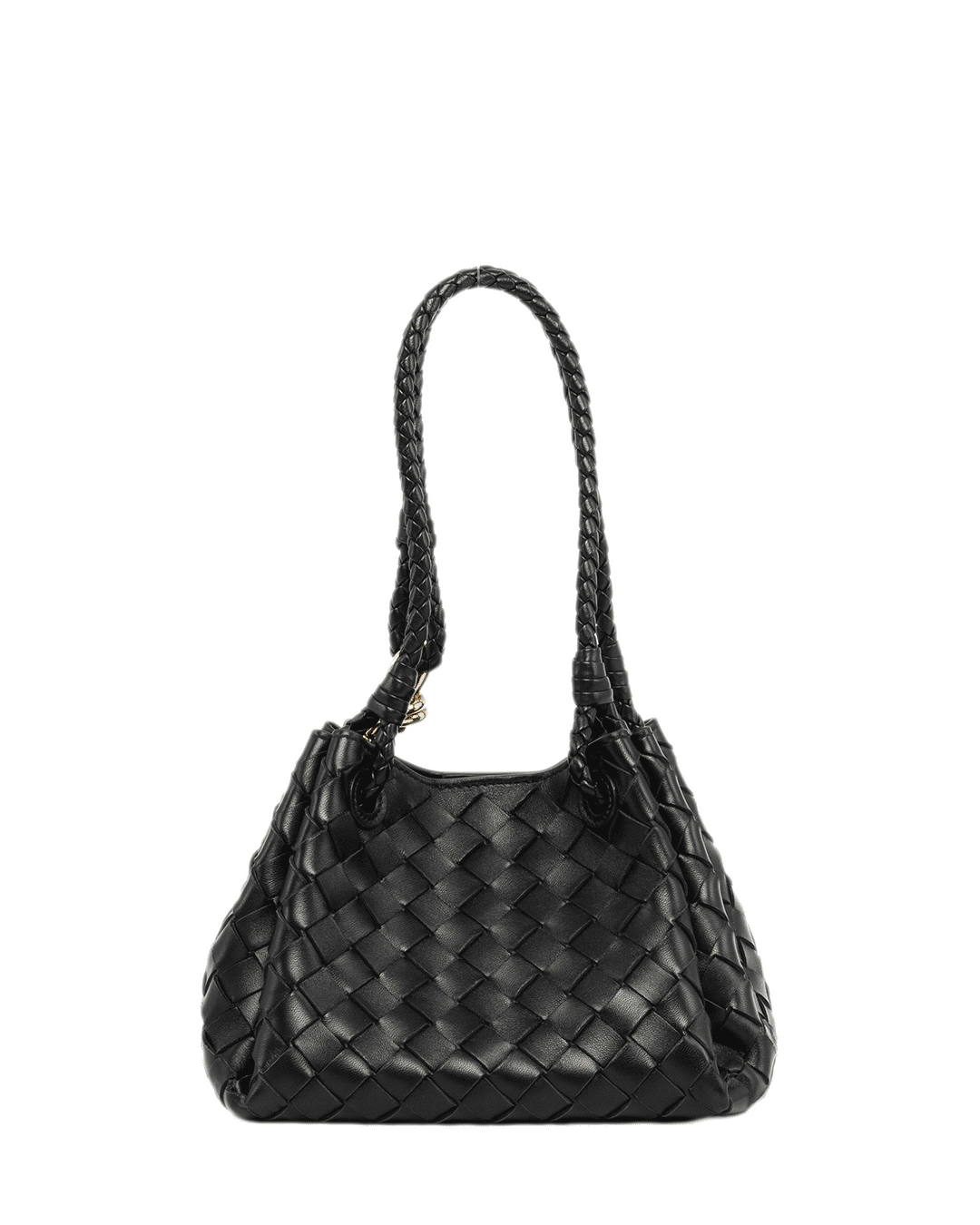 BOTTEGA PARACHUTE SMALL BLACK CALF GHW 0176