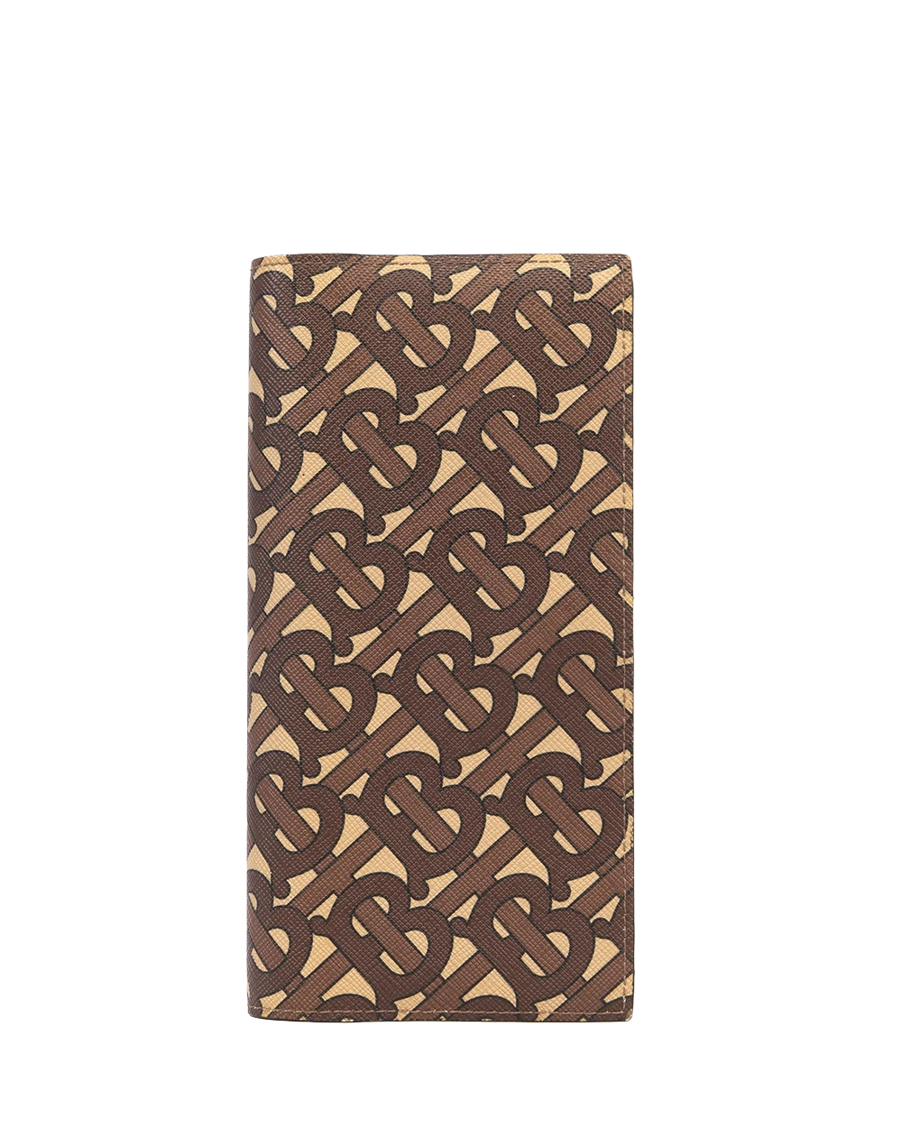 BURBERRY BI FOLD WALLET LONG BROWN CANVAS 0551