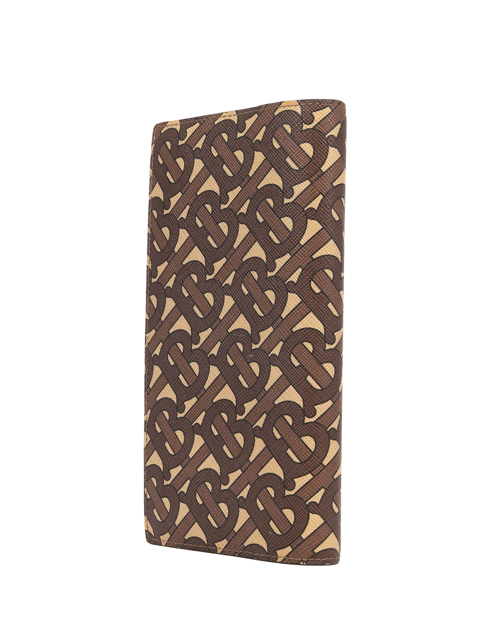 BURBERRY BI FOLD WALLET LONG BROWN CANVAS 0553