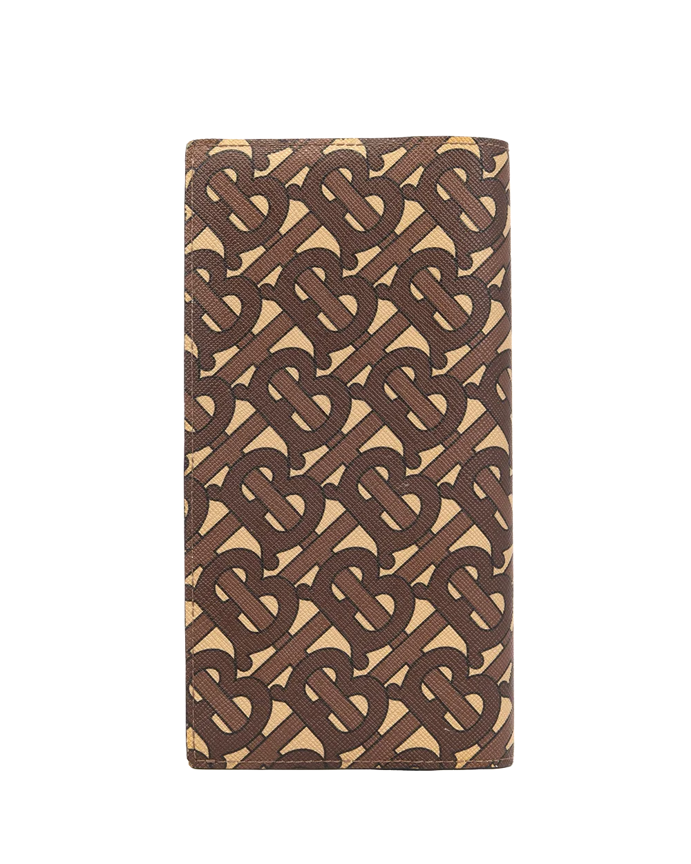 BURBERRY BI FOLD WALLET LONG BROWN CANVAS 0554